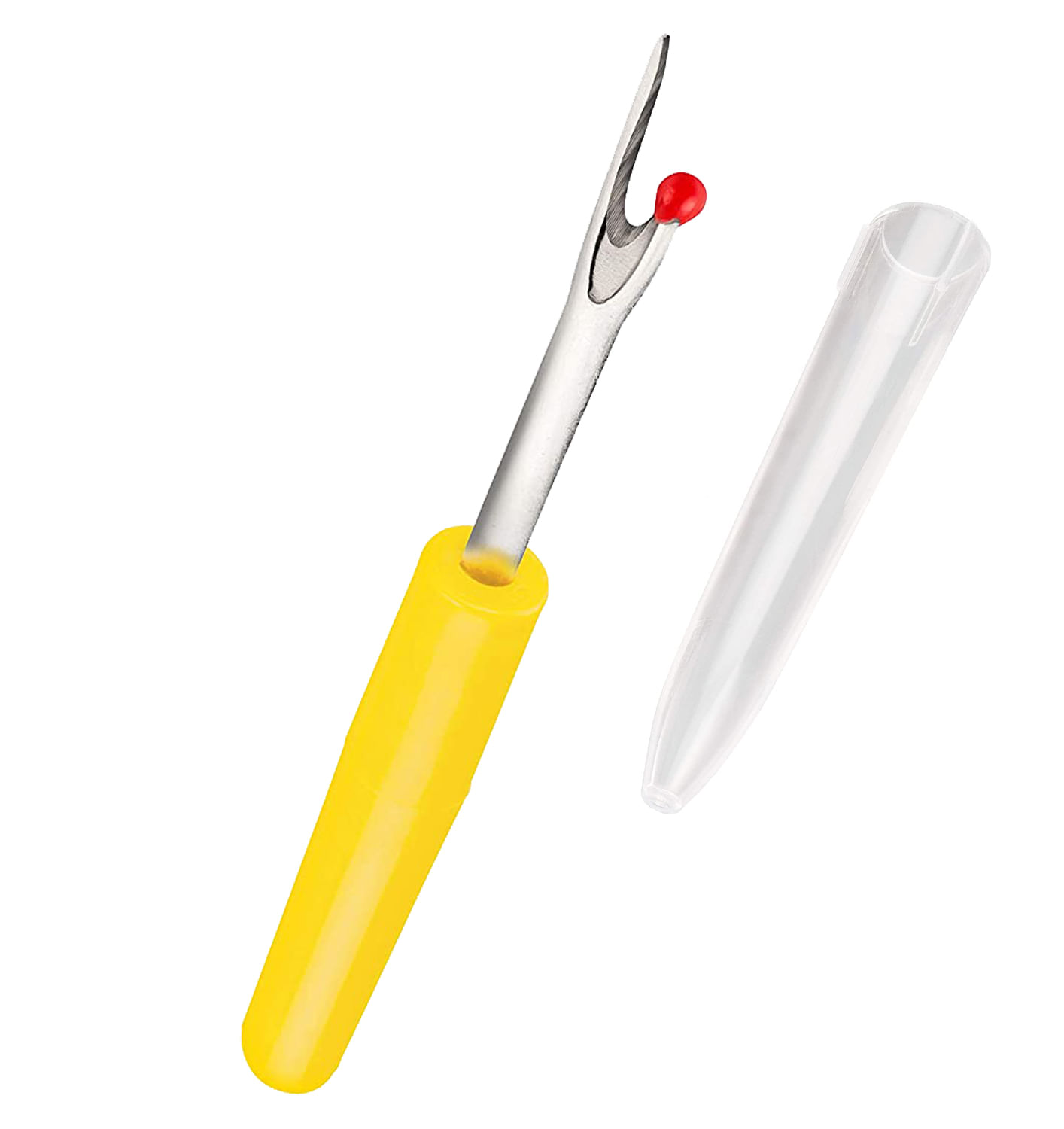 Despicator cusaturi mic pentru descusut tivuri, buzunare, nasturi si orice tip de cusatura, maner galben - 110R - imagine 3