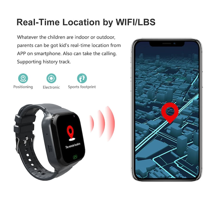 Ceas SmartWatch pentru Copii cu localizare GPS, sim 4G - 2 | YEO