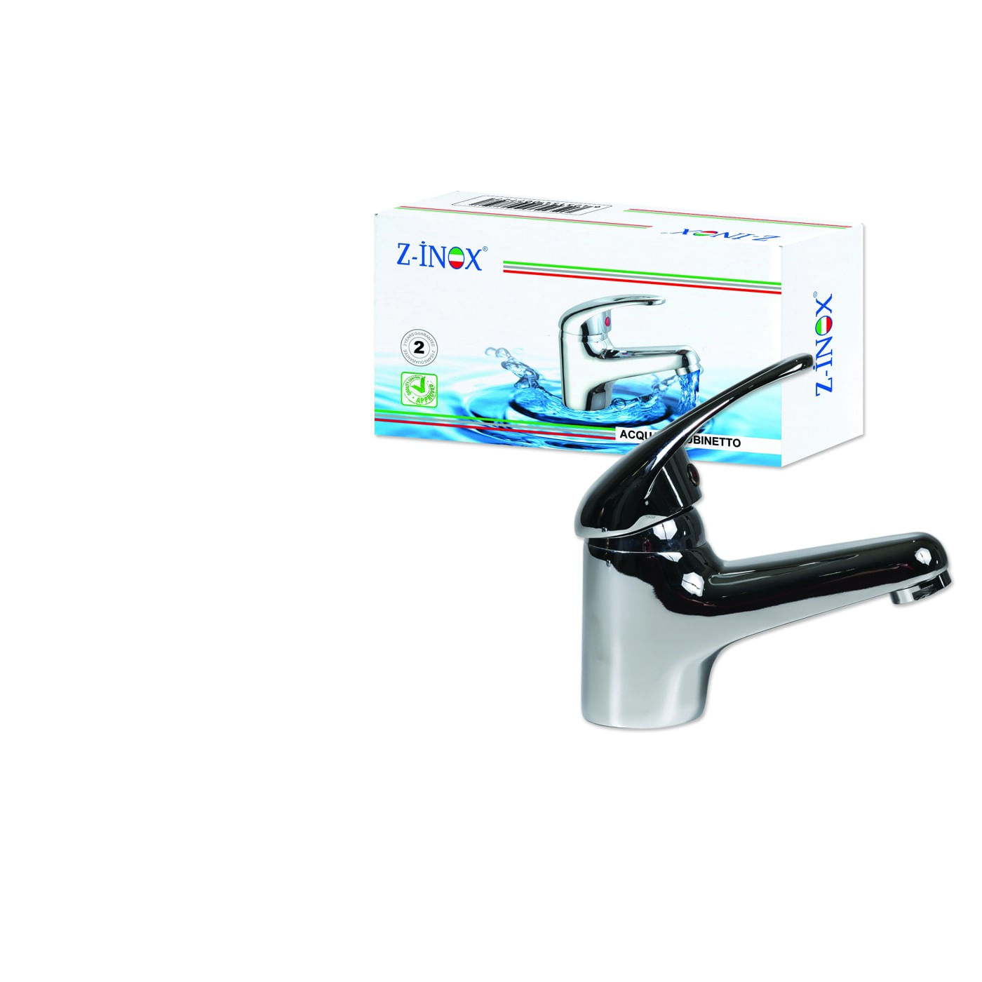 Baterie lavoar ZINOX ZLN-7727, Monocomanda, Cartus ceramic 40 mm, Finisaj cromat — imaginea 2