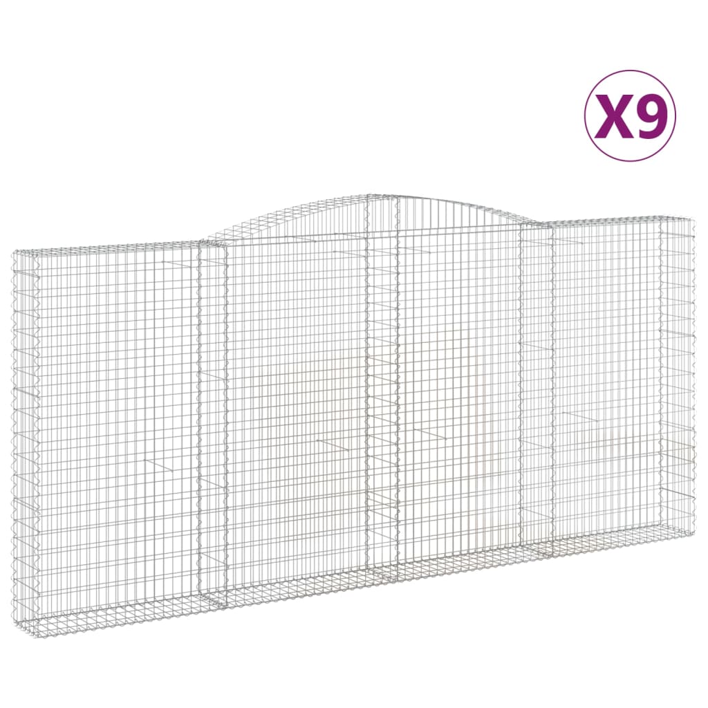 Cosuri gabion arcuite 9 buc