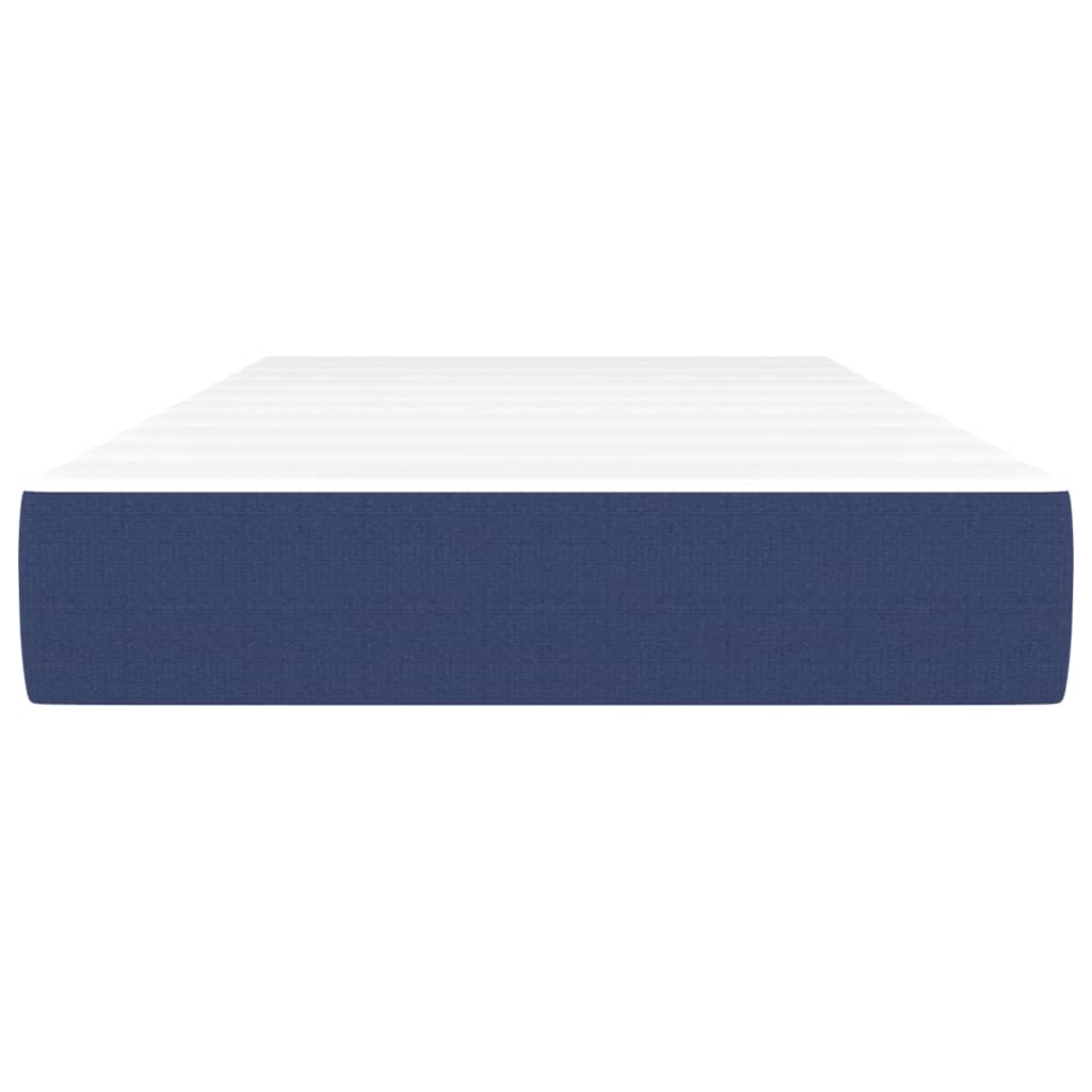 Saltea de pat cu arcuri, albastru, 120x190x20 cm, textil — imaginea 3