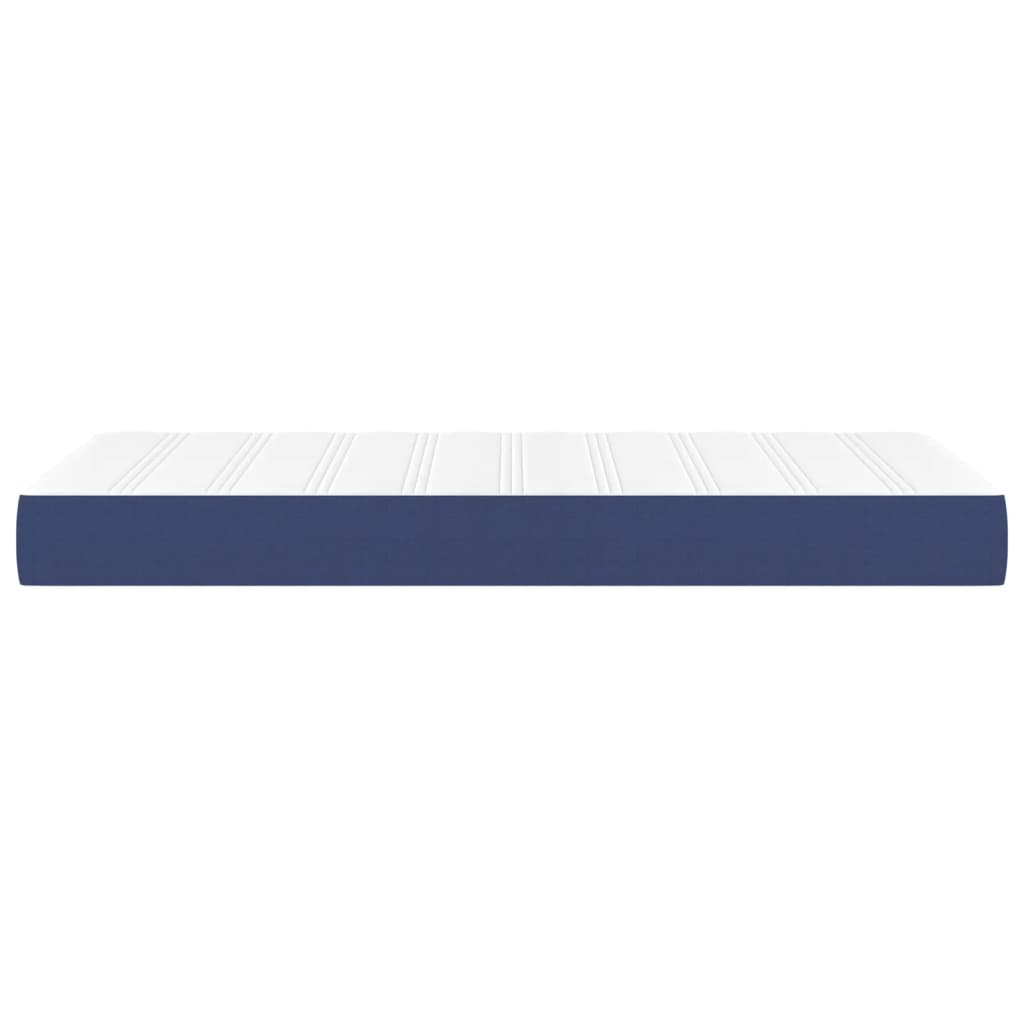 Saltea de pat cu arcuri, albastru, 120x190x20 cm, textil — imaginea 4