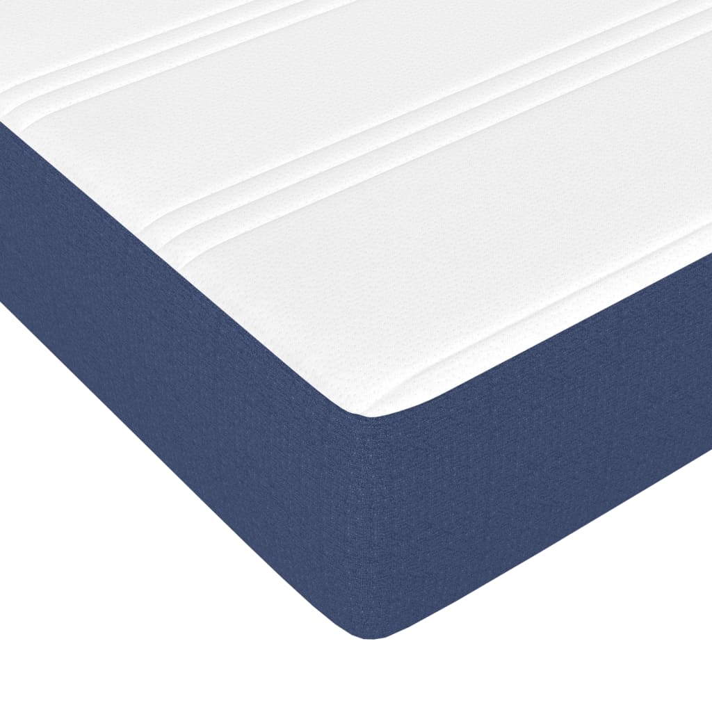 Saltea de pat cu arcuri, albastru, 120x190x20 cm, textil — imaginea 5