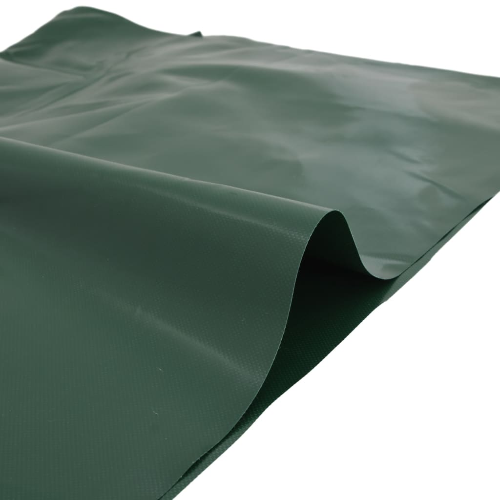 Prelata, verde, 5x7 m, 650 g/m², model fără ochiuri — imaginea 4