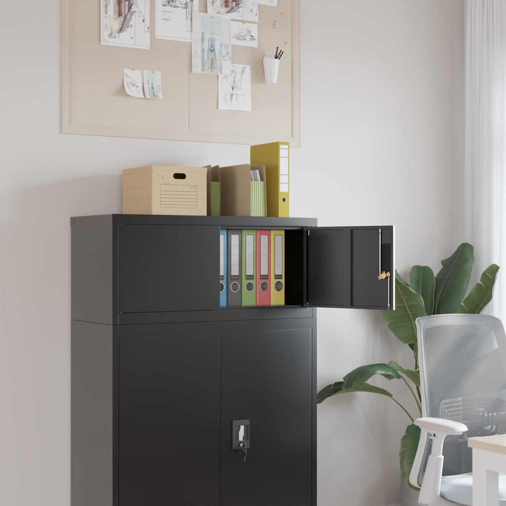 Fiset, negru, 90x40x40 cm, otel - 2 | YEO