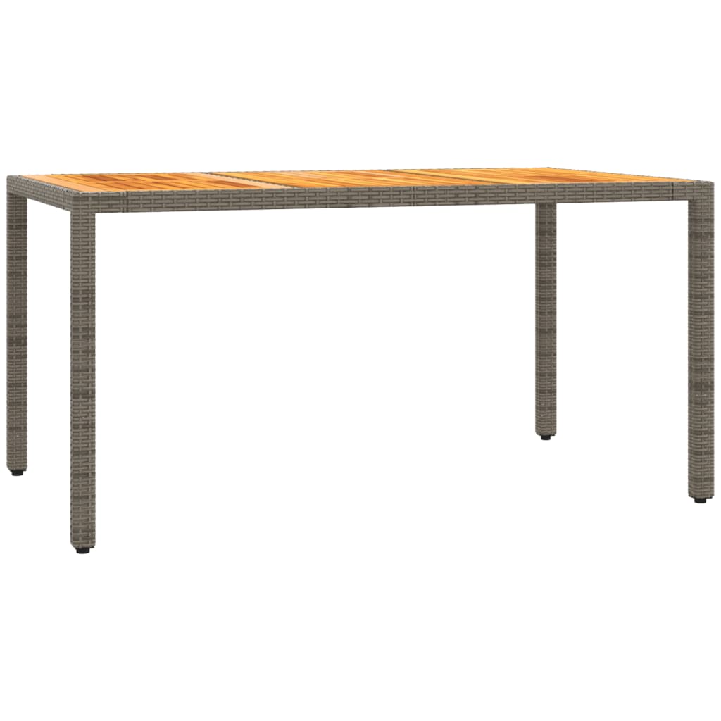 Set mobilier de gradina cu perne, 5 piese, gri, poliratan — imaginea 4