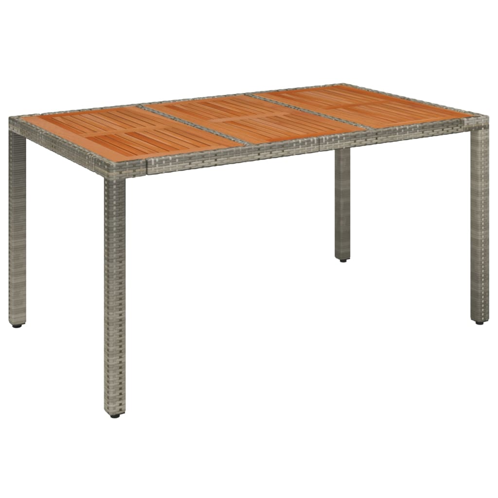 Set mobilier de gradina cu perne, 5 piese, gri, poliratan — imaginea 4
