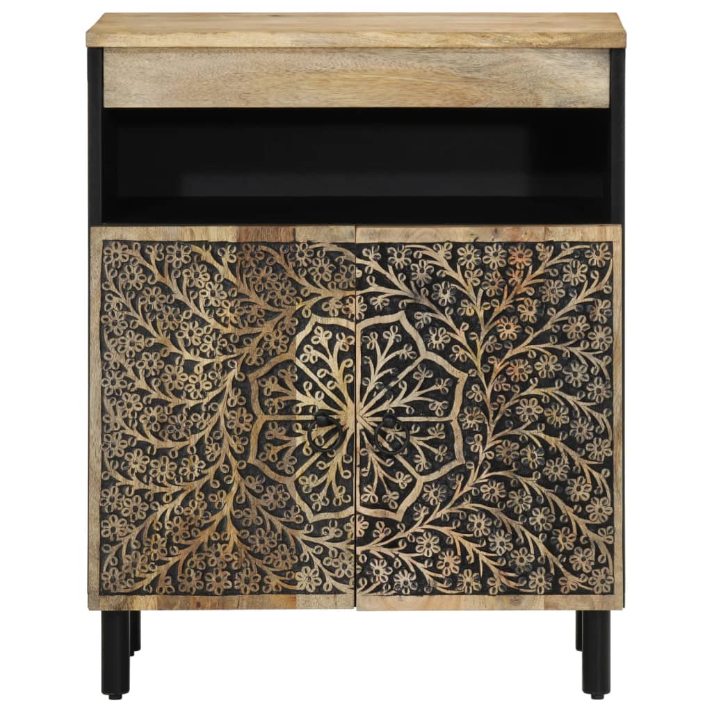 Dulap lateral, 60x33x75 cm, lemn masiv de mango — imaginea 5