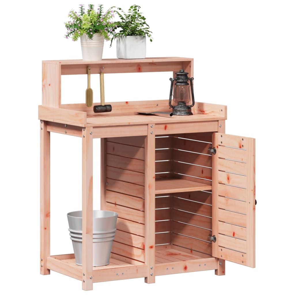 Masa de plantare cu rafturi 82,5x50x109,5 cm lemn masiv douglas — imaginea 4