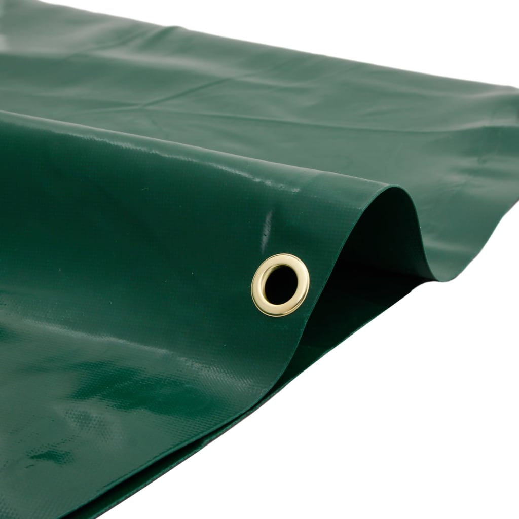 Prelata, verde, 1x2,5 m, 650 g/m², model cu ochiuri — imaginea 4