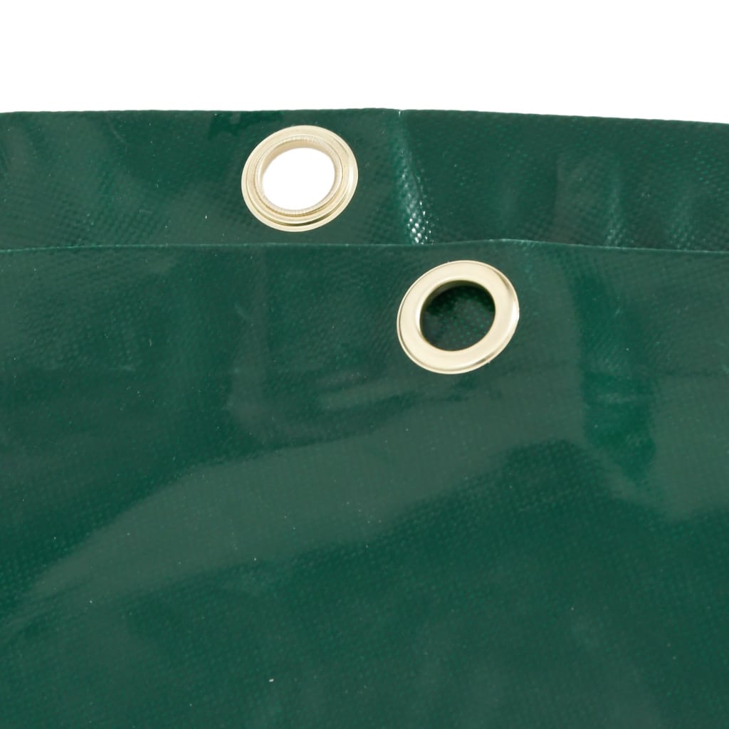 Prelata, verde, 1x2,5 m, 650 g/m², model cu ochiuri — imaginea 5