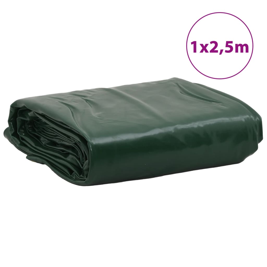 Prelata, verde, 1x2,5 m, 650 g/m², model cu ochiuri — imaginea 8