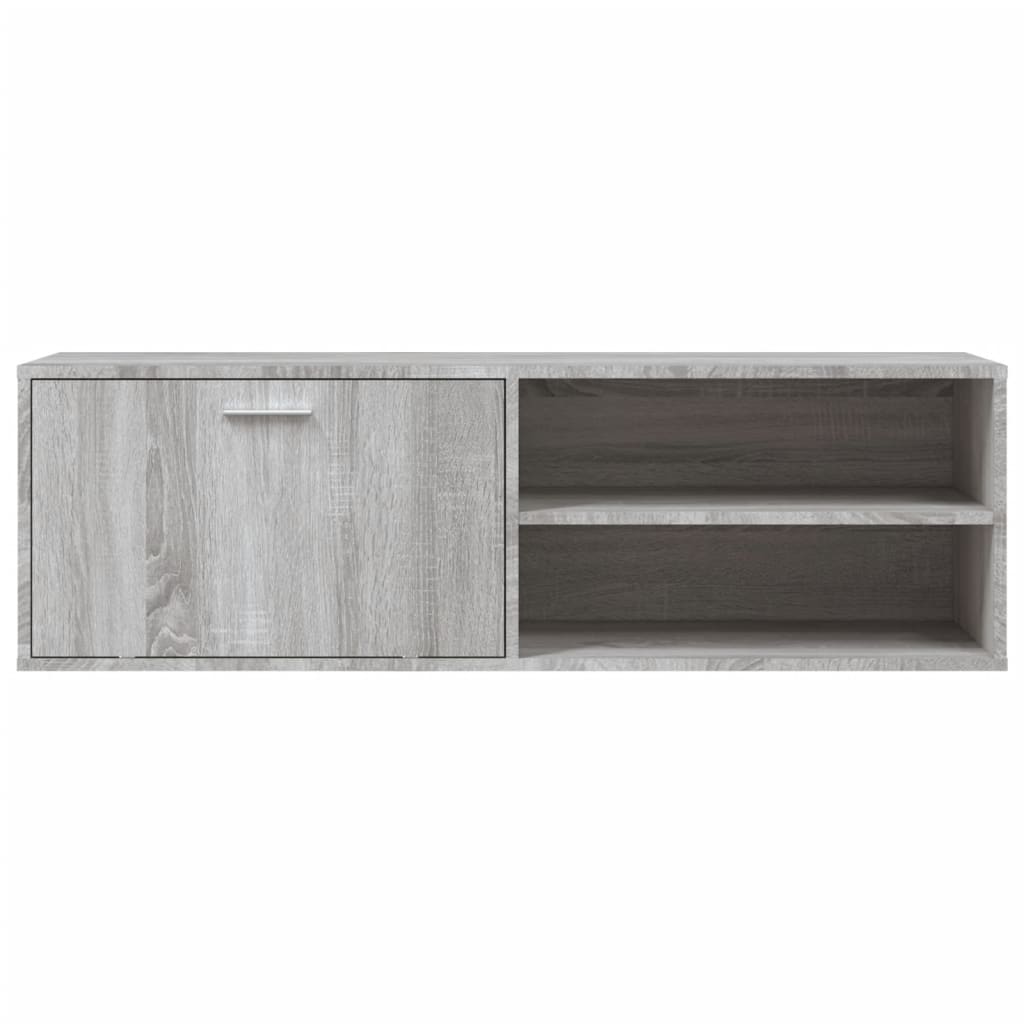 Comoda TV, gri sonoma, 120x34x37 cm, lemn prelucrat — imaginea 4