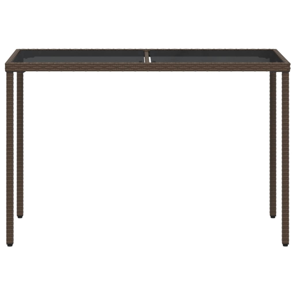 Set mobilier de gradina, 5 piese, cu perne, maro, poliratan — imaginea 9