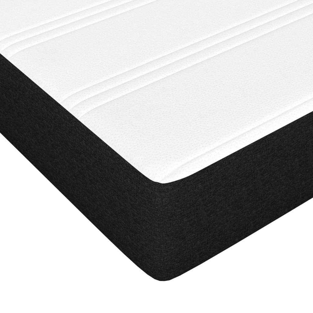 Saltea de pat cu arcuri, negru, 120x190x20 cm, textil — imaginea 5