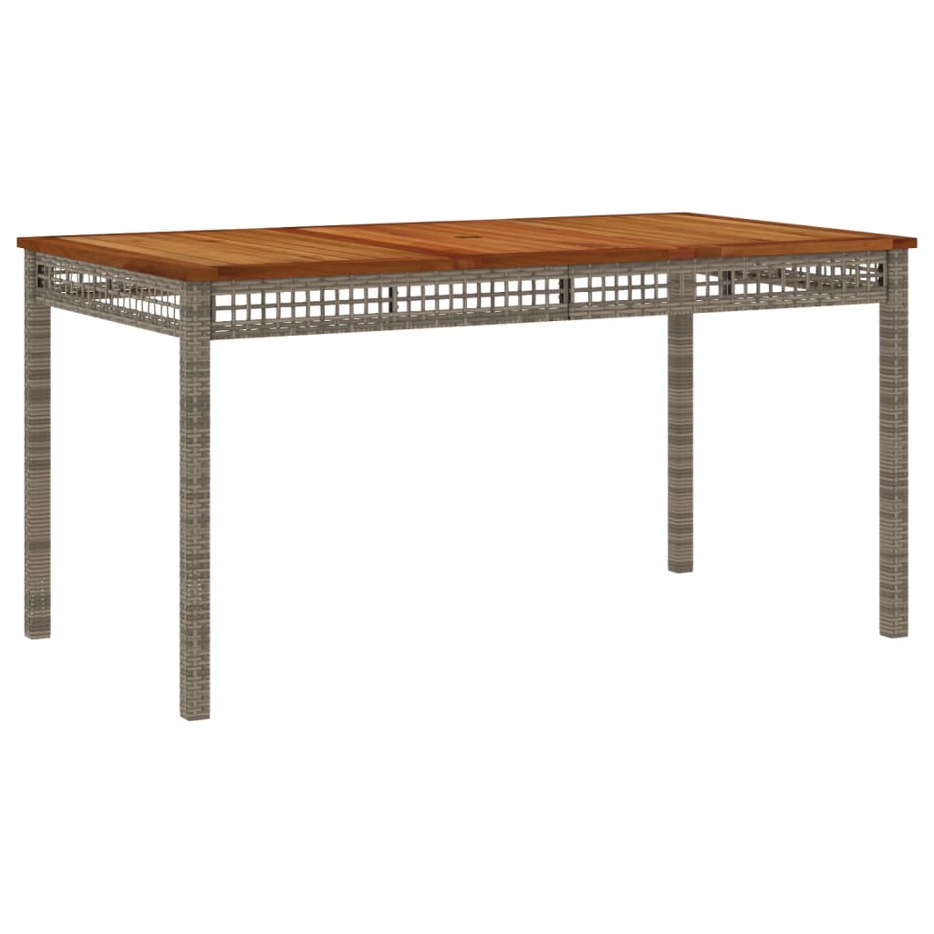 Set mobilier de gradina cu perne, 3 piese, gri, poliratan — imaginea 4