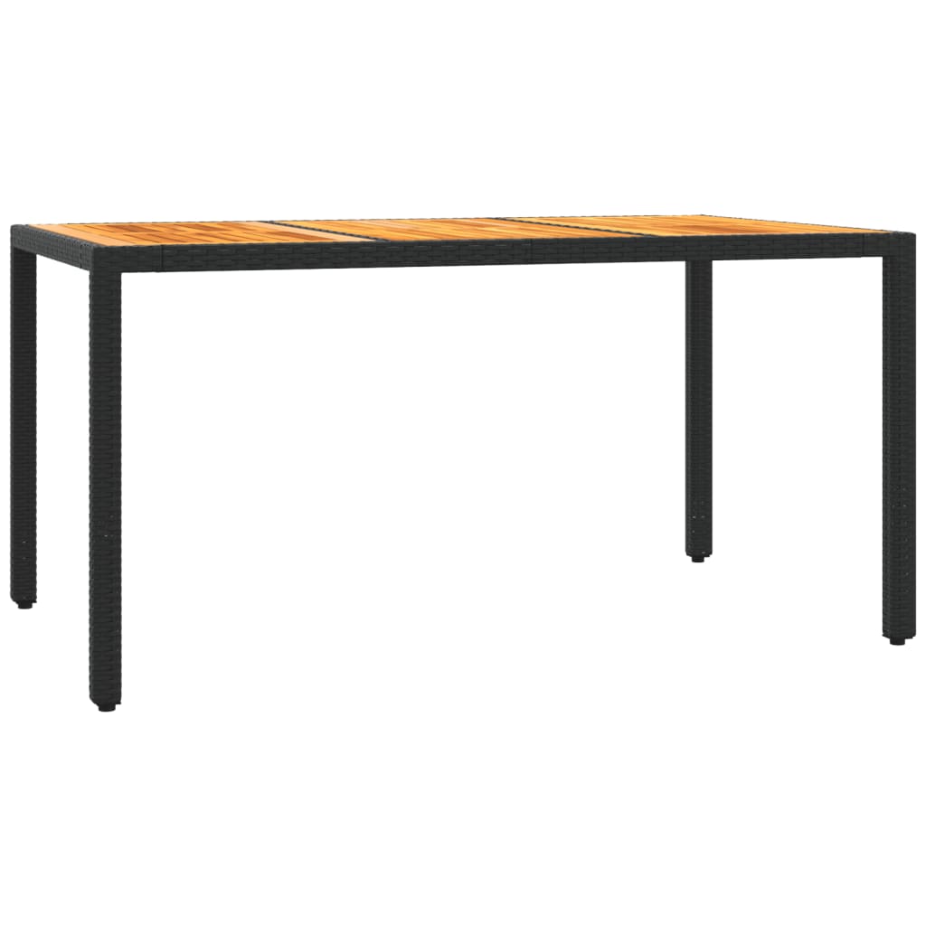 Set mobilier de gradina cu perne, 5 piese, negru, poliratan — imaginea 4