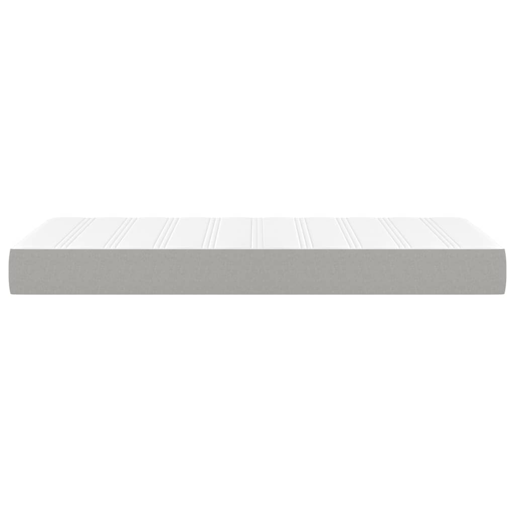 Saltea de pat cu arcuri, gri deschis, 120x190x20 cm, textil — imaginea 4