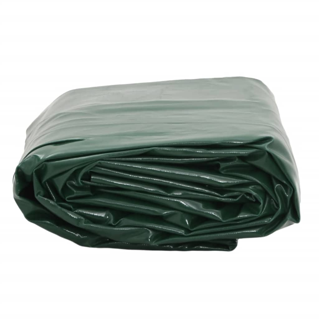 Prelata, verde, 1x2,5 m, 650 g/m², model fără ochiuri — imaginea 3
