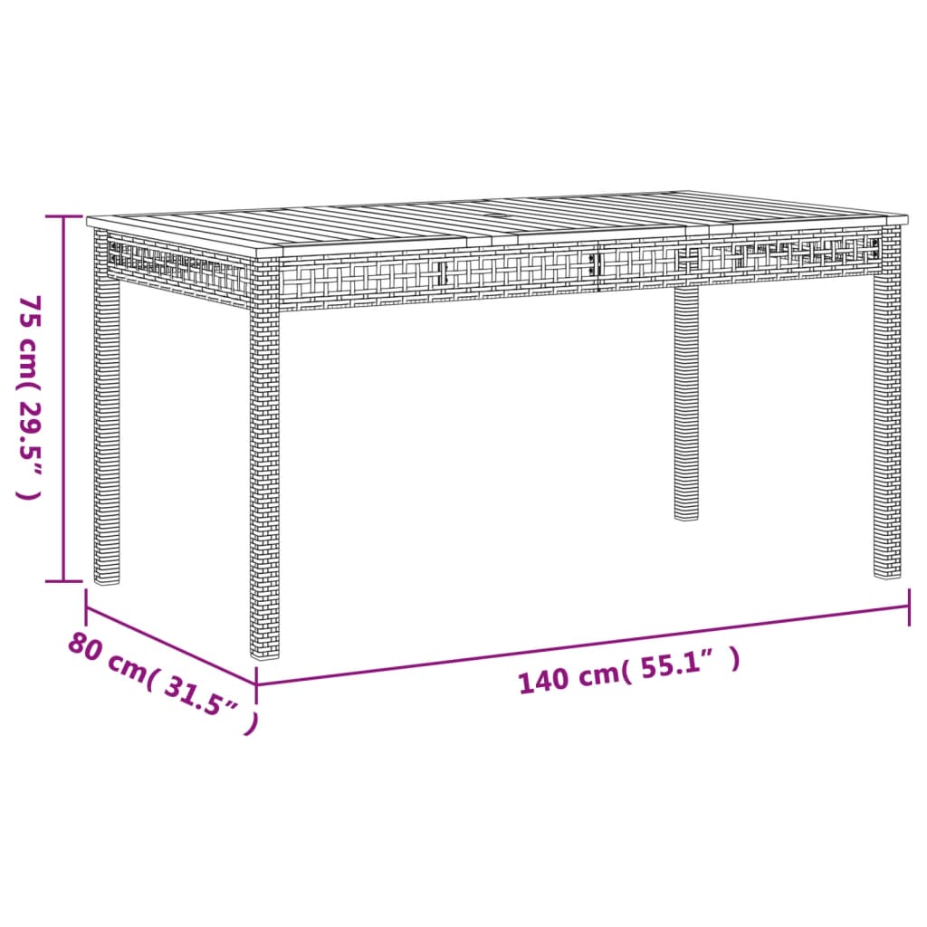 Set mobilier de gradina cu perne, 5 piese, gri, poliratan — imaginea 8