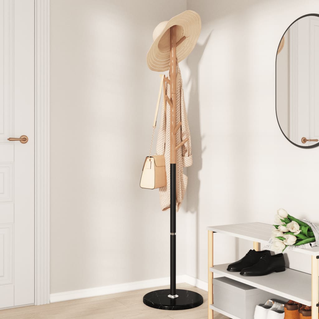 Cuier de haine, negru, 172 cm, fier vopsit electrostatic — imaginea 3