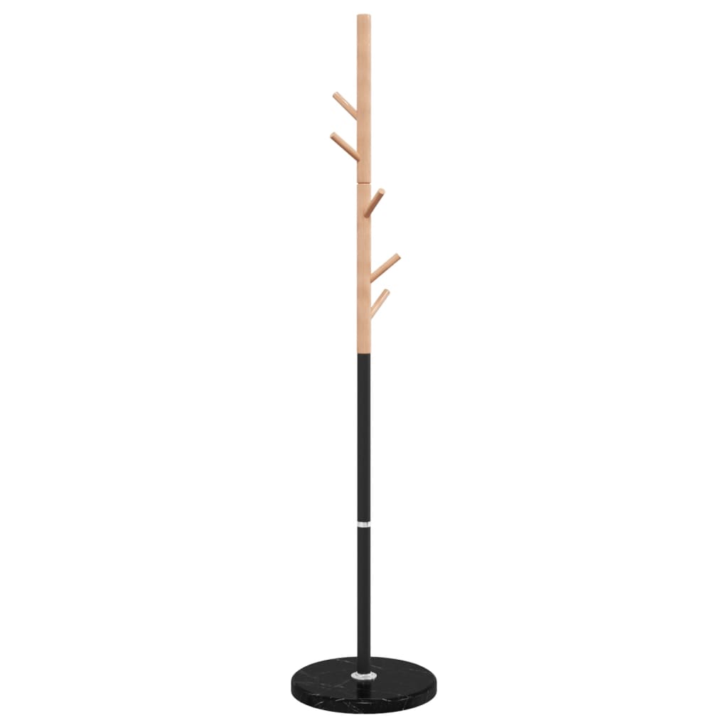 Cuier de haine, negru, 172 cm, fier vopsit electrostatic — imaginea 4