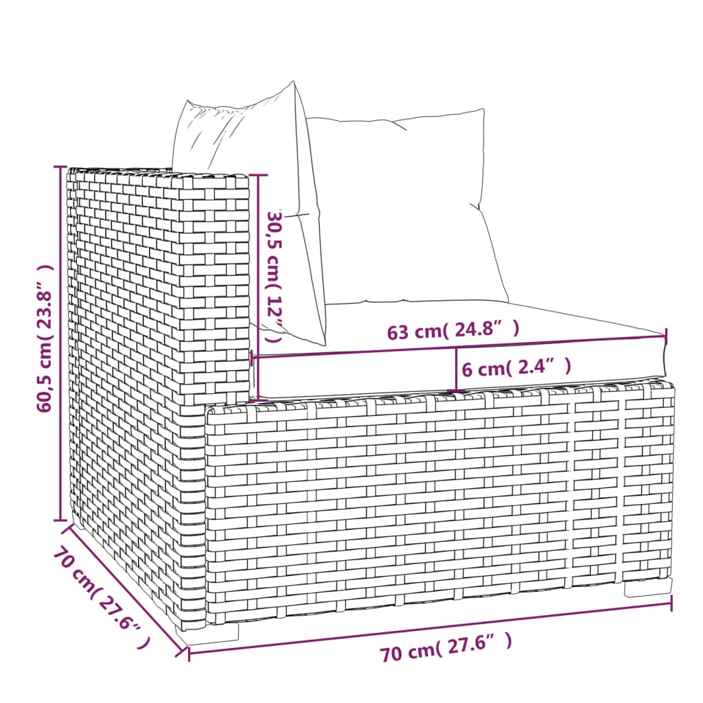 Set mobilier de gradina cu perne — imaginea 11