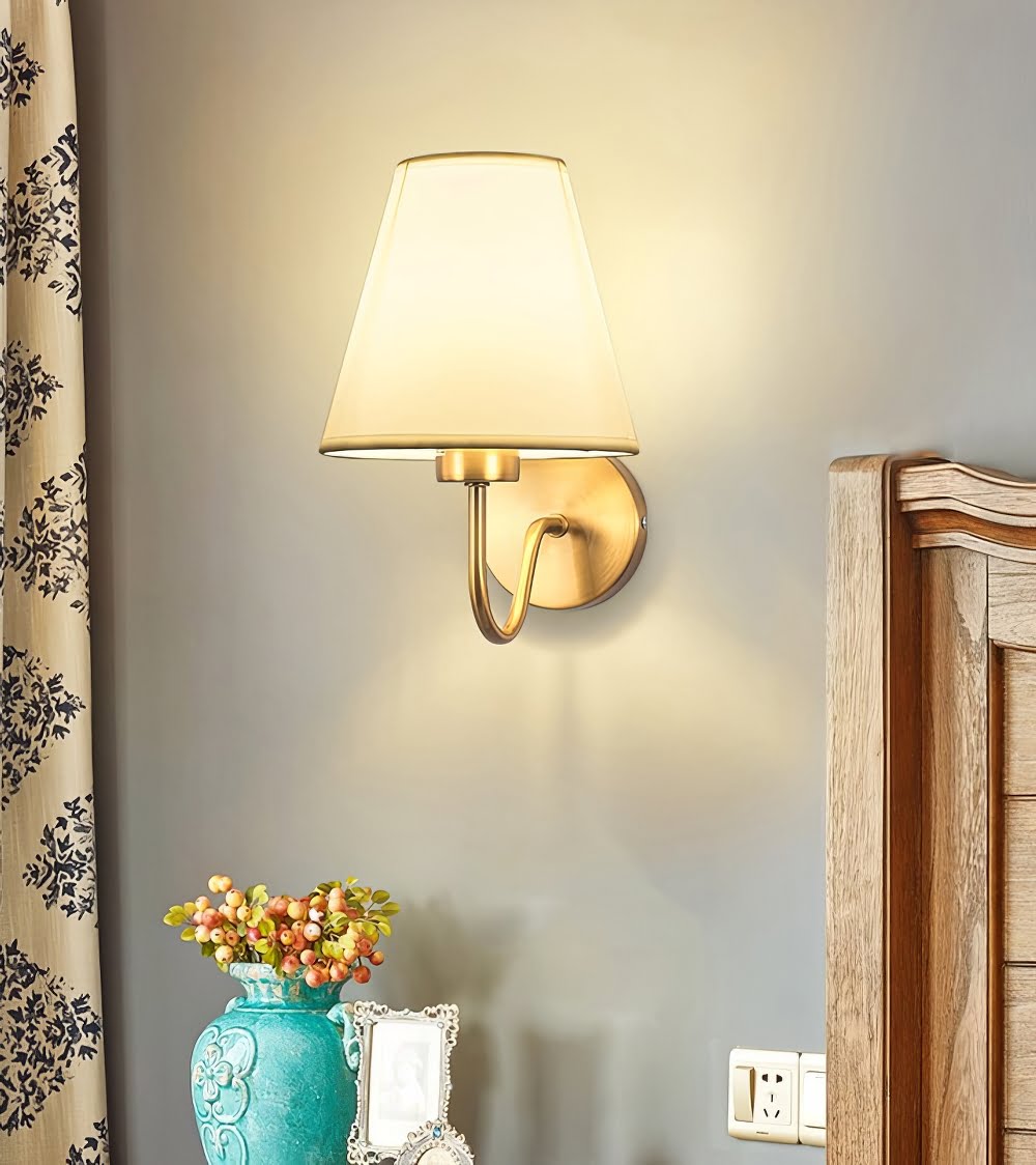 Aplica Indira, LuminiLux, Alb, 22 x 25 cm, Textil - 1 | YEO