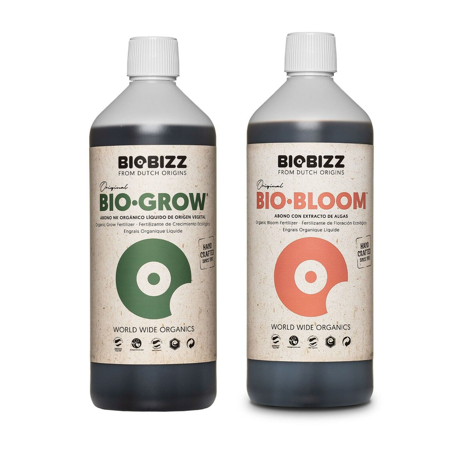 Set 2 Ingrasamant Bio Grow 1L & Bio Bloom 1L Biobizz