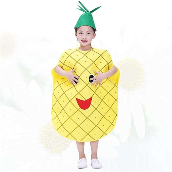 Costum fruct Ananas, IdeallStore®, galben, marime universala - 3 | YEO