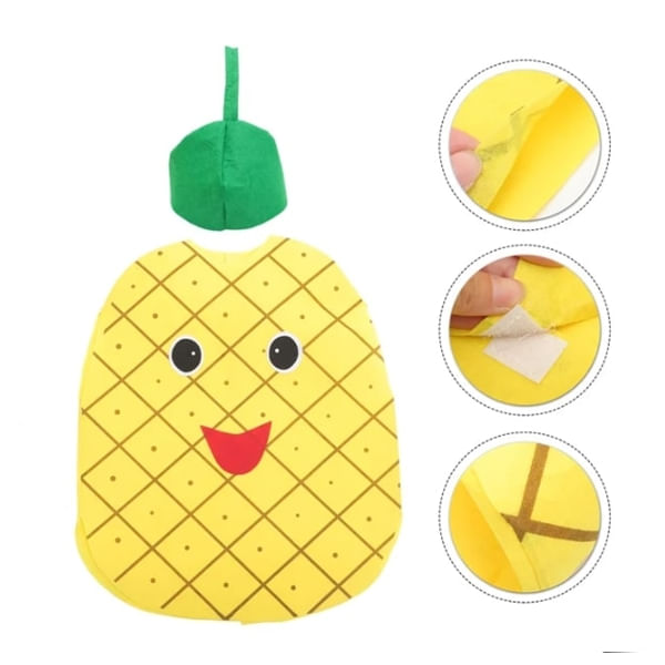 Costum fruct Ananas, IdeallStore®, galben, marime universala - 2 | YEO