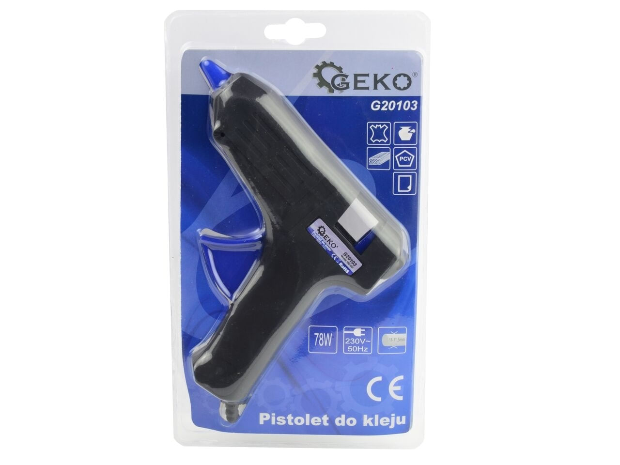 Pistol de lipire WD-G2 78W 11-11.5mm+2 cartuse de adeziv, Geko G20103 - 3 | YEO