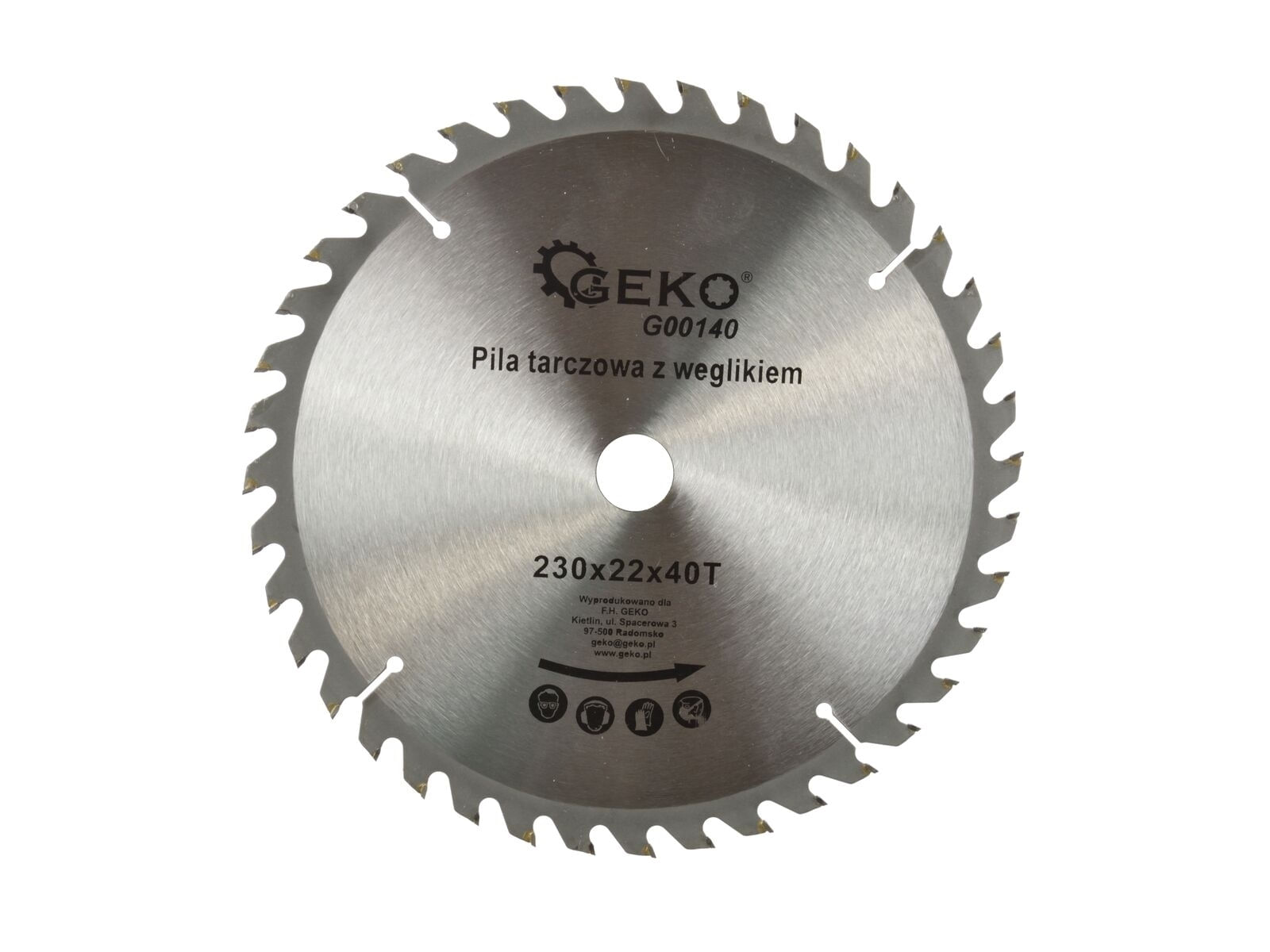 Disc pentru lemn 230x22x40T, Geko G00140