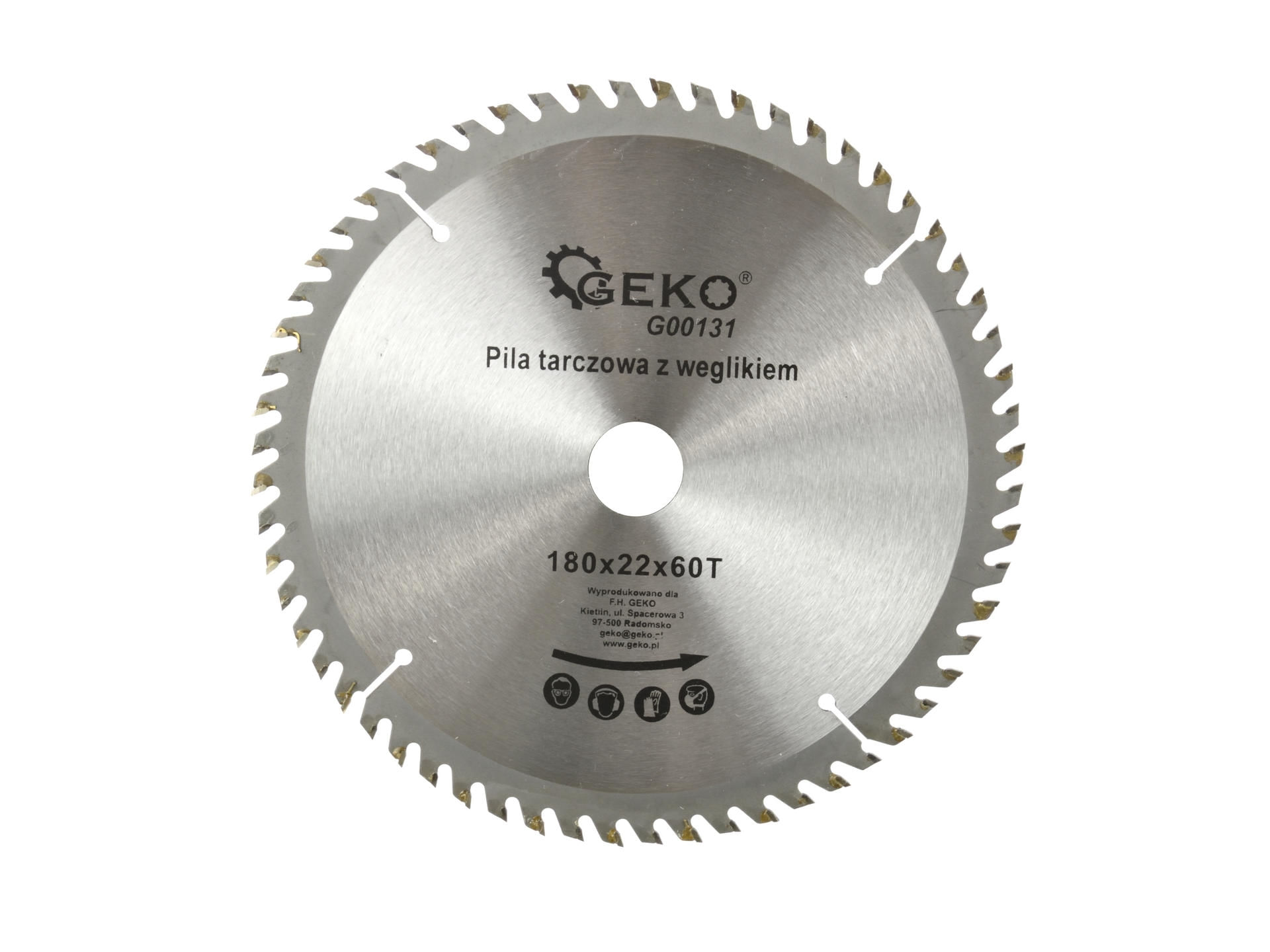 Disc pentru lemn 180x22x60T, GEKO G00131