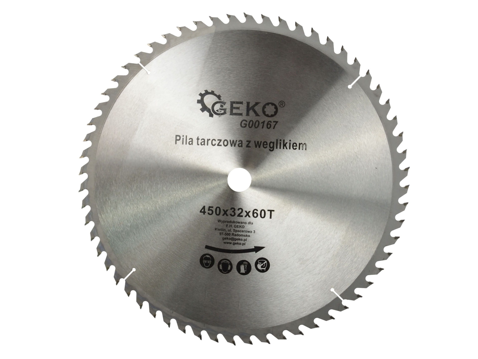 Disc pentru lemn 450x32x60T, Geko G00167