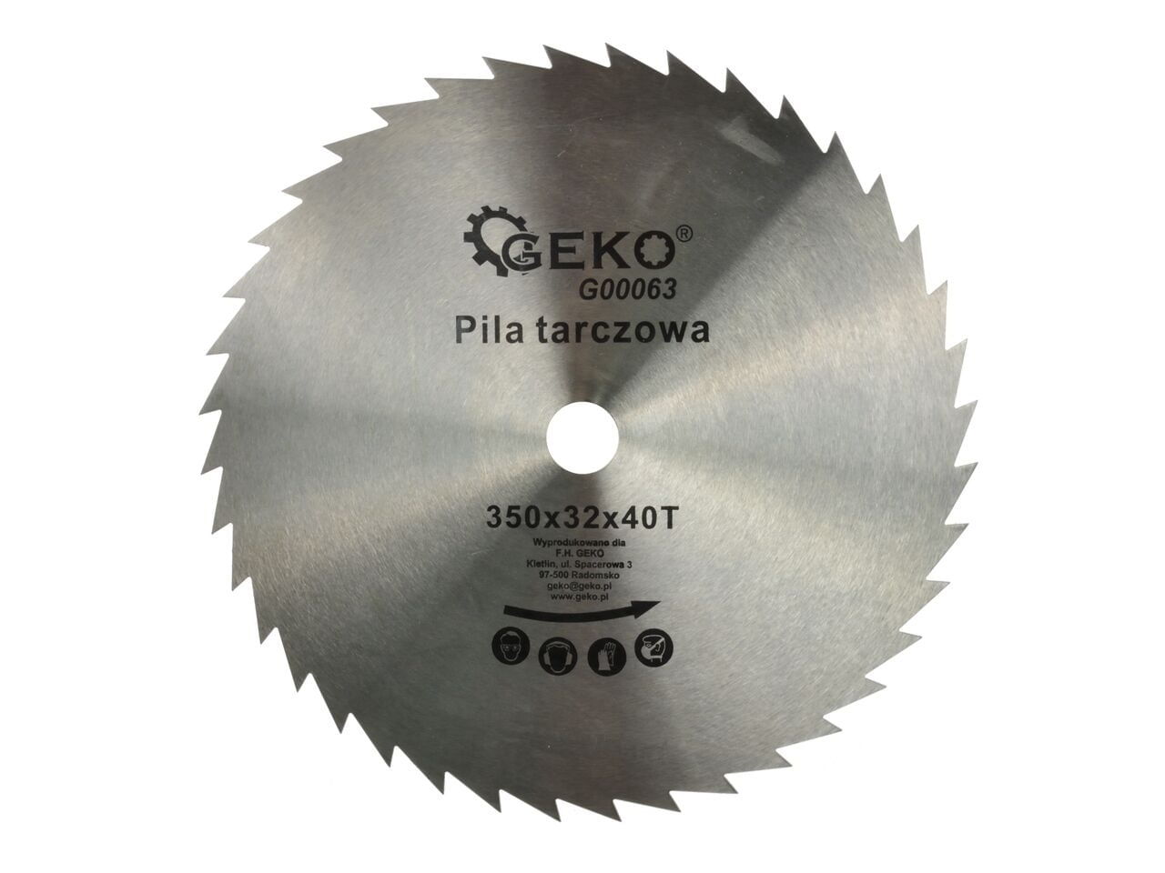 Disc pentru lemn 350x32x40T, Geko G00063