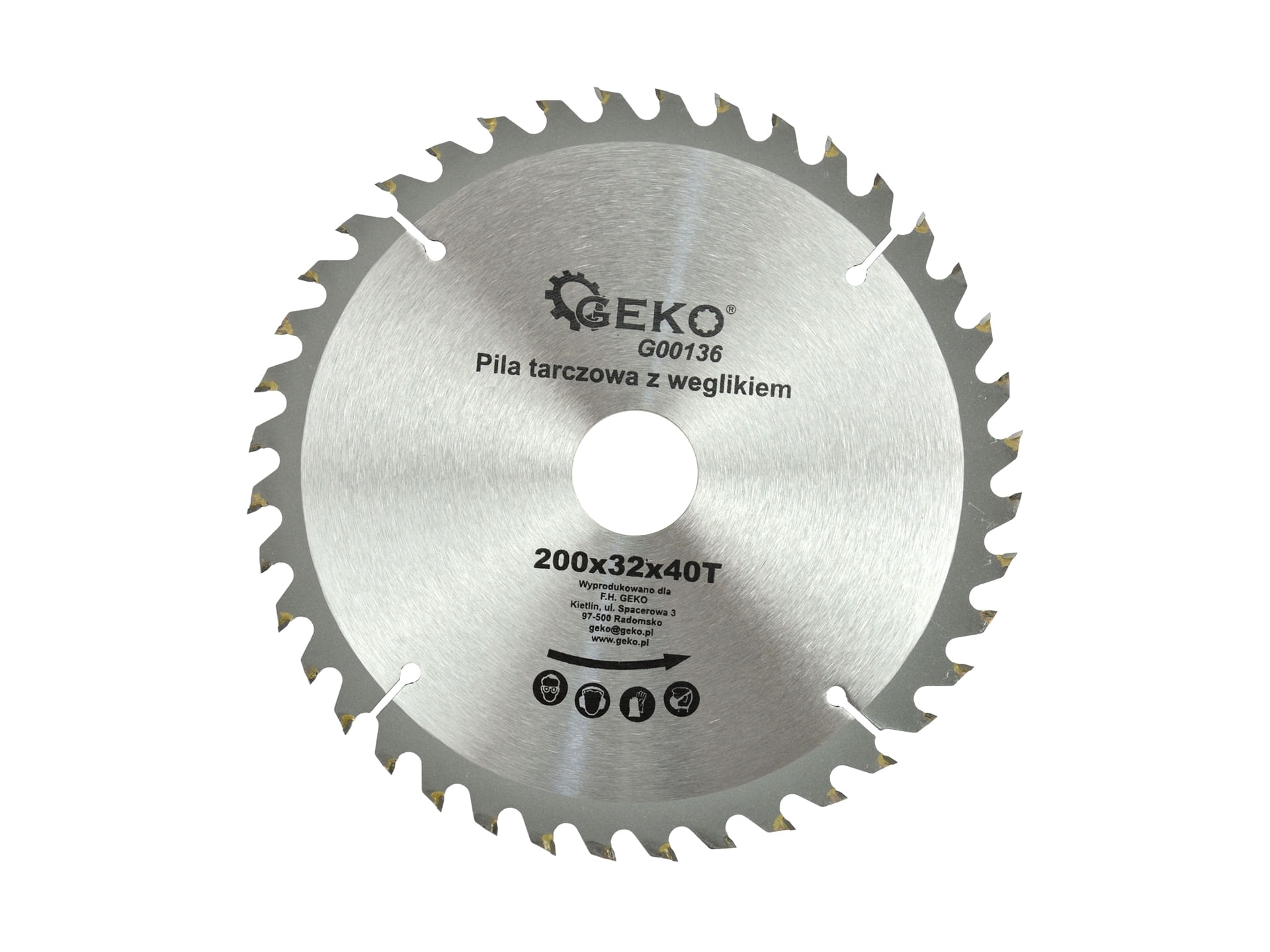 Disc pentru lemn 200x32x40T, Geko G00136