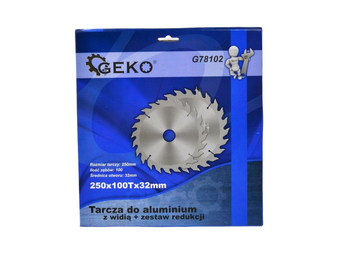 Disc circular 250x32x100T + reductie, Geko G78102 - 3 | YEO