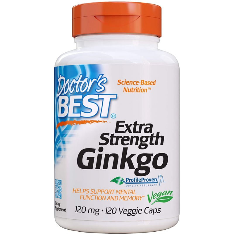 Doctor\'s Best Extra Strength Ginkgo - 120mg - 120 Capsule