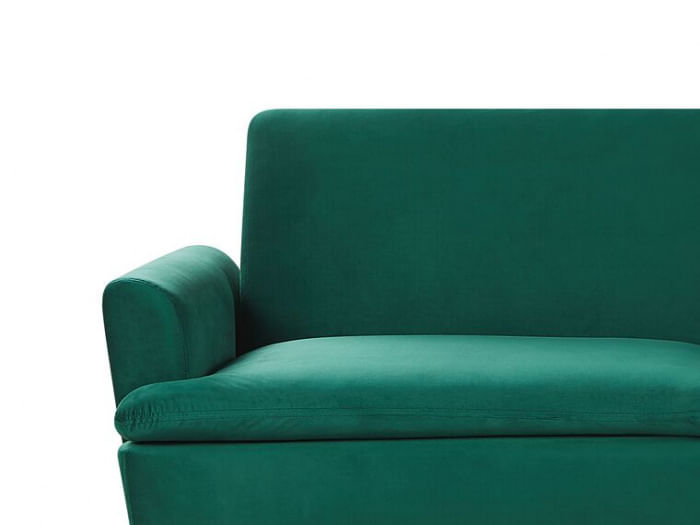 Canapea Diva, 210 x 88 x 84 cm, rabatabila stofa, verde — imaginea 4