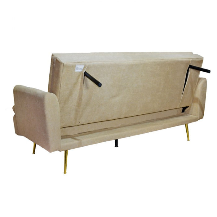 Canapea Diva, 210 x 88 x 84 cm, rabatabila, stofa, bej — imaginea 6
