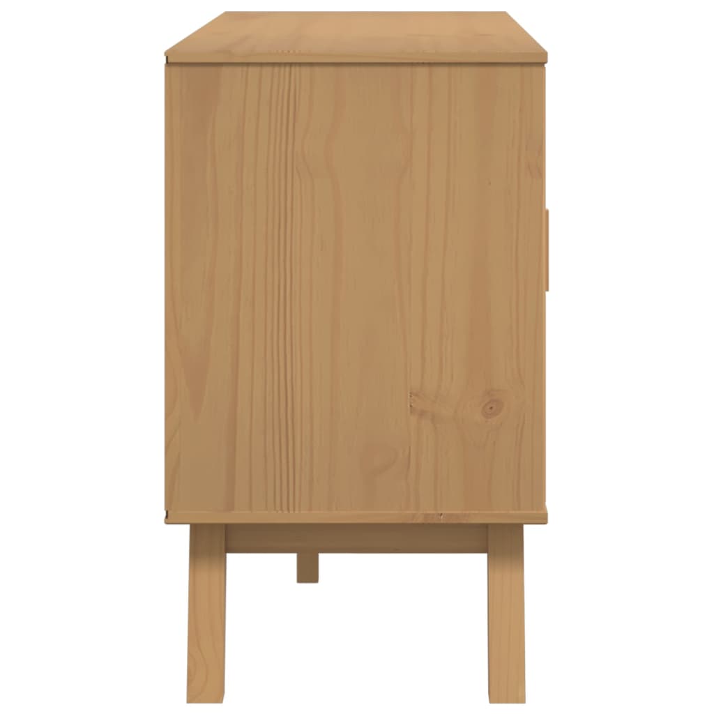 Dulap "OLDEN", maro, 114x43x73,5 cm, lemn masiv pin — imaginea 9