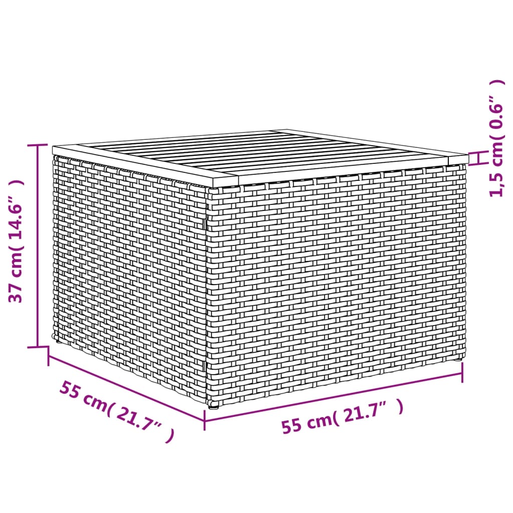 Set canapele de gradina, 9 piese, cu perne, gri, poliratan — imaginea 12