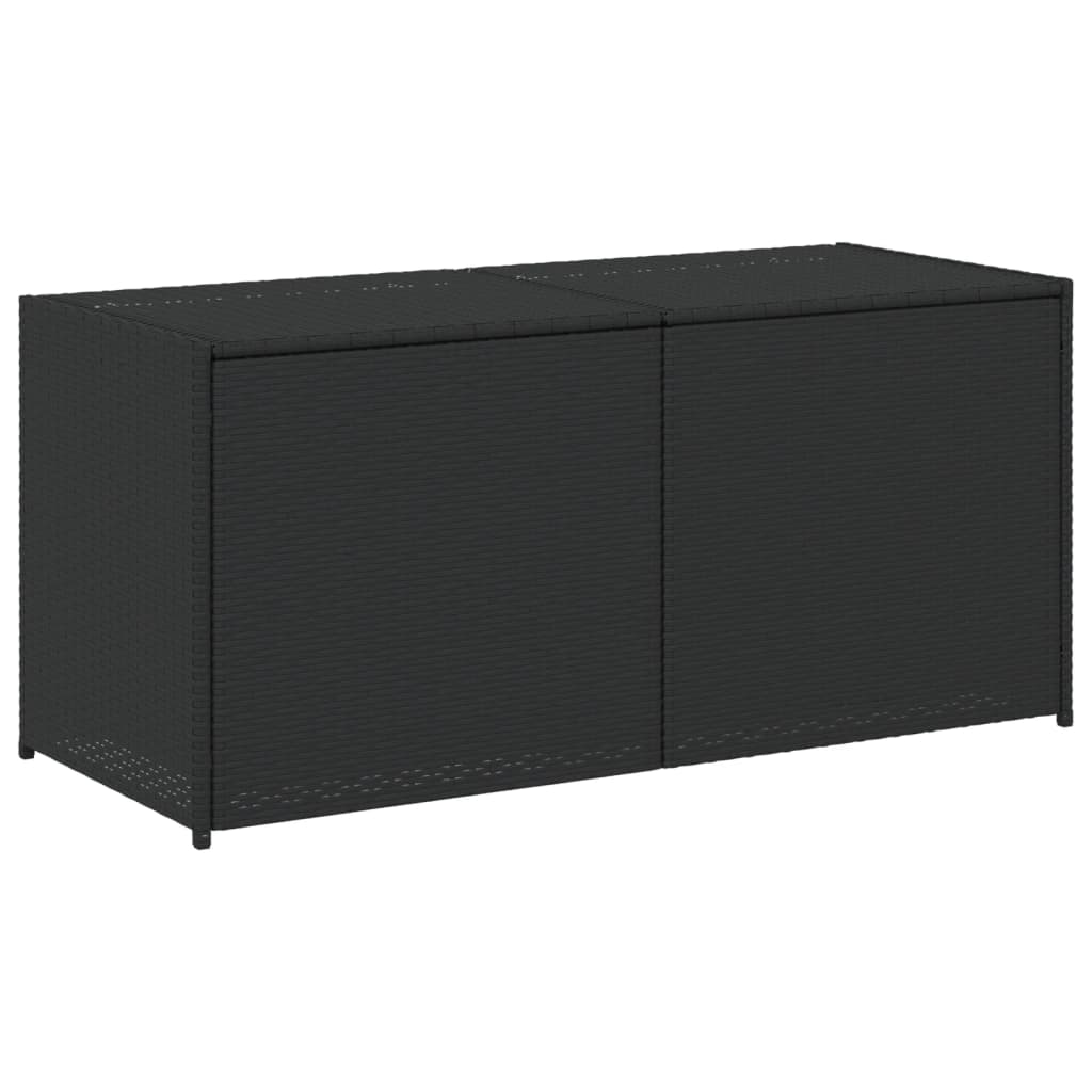 Lada de depozitare pentru gradina, negru, 283 L, poliratan