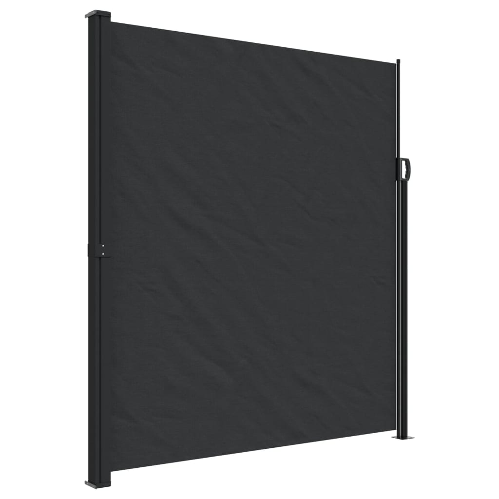 Copertina laterala retractabila, negru, 220x300 cm