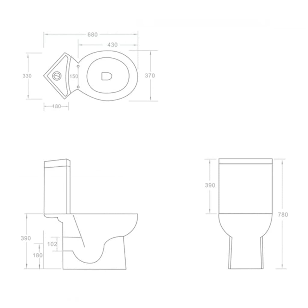 Vas toaleta din ceramica - 5 | YEO