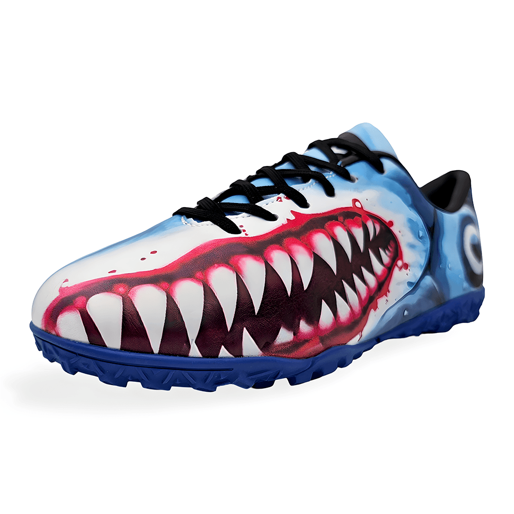 Ghete de fotbal MBrands 7.1 Shark pentru teren sintetic , albastru