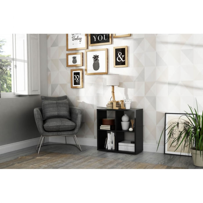 Raft Mauro, 73 x 73 x 33 cm, nuanta negru — imaginea 5