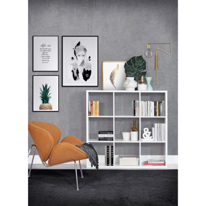 Raft Mauro, 107 x 107 x 33 cm, nuanta alb — imaginea 4