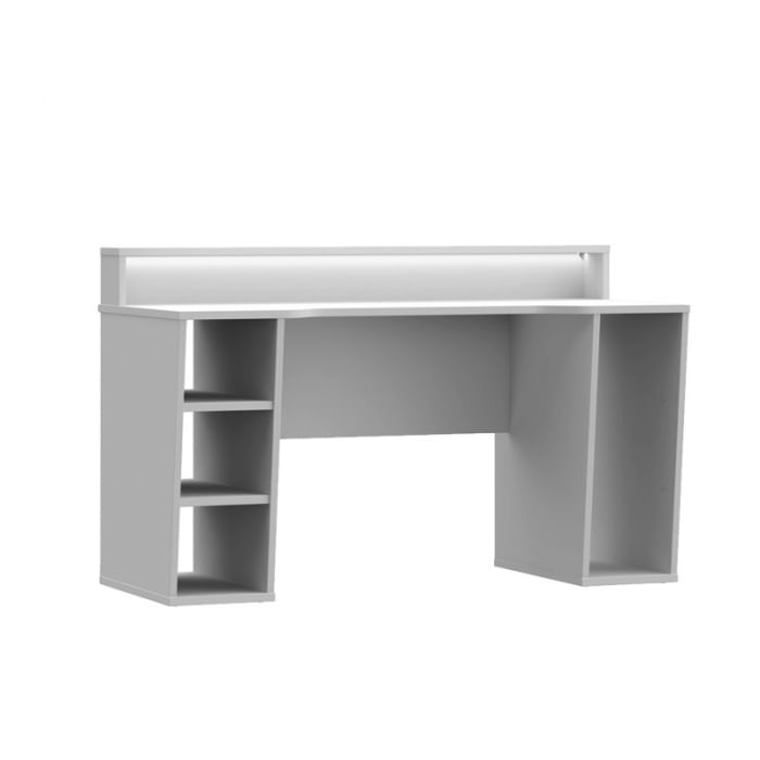 Birou Race Led, 160 x 91 x 72 cm, nuanta alb — imaginea 5